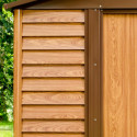 Abri de jardin en métal aspect bois 6,62m² + kit d'ancrage - X-METAL