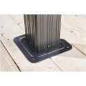 Pergola alu anthracite et acier galvanisé Messina 3,63x4,83m - SOJAG 