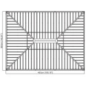 Pergola alu anthracite et acier galvanisé Messina 3,63x4,83m - SOJAG 