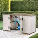 Coffre de jardin en résine avec plancher 1800L BOX EVO 200 – Garofalo
