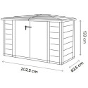Coffre de jardin en résine avec plancher 1800L BOX EVO 200 – Garofalo