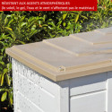 Coffre de jardin en résine avec plancher 1800L BOX EVO 200 – Garofalo