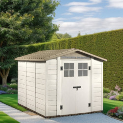Abri de jardin 6,03m² en PVC avec plancher Evo Tuscany 240 – Garofalo	