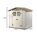 Abri de jardin 6,03m² en PVC avec plancher Evo Tuscany 240 – Garofalo	