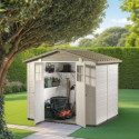 Abri de jardin 6,03m² en PVC avec plancher Evo Tuscany 240 – Garofalo	