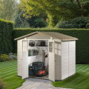 Abri de jardin 6,03m² en PVC avec plancher Evo Tuscany 240 – Garofalo	