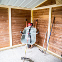 Abri Therma 10,60m² en bois thermo traité et toit en acier HABRITA