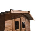 Abri Therma 10,60m² en bois thermo traité et toit en acier HABRITA