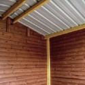 Abri Therma 10,60m² en bois thermo traité et toit en acier HABRITA