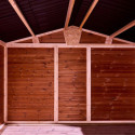 Abri Therma 10,60m² en bois thermo traité et toit en acier HABRITA