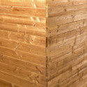 Abri Therma 10,60m² en bois thermo traité et toit en acier HABRITA