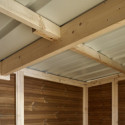 Abri Theora 6,78m² en bois thermo traité et toiture en acier HABRITA