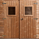 Abri Theora 6,78m² en bois thermo traité et toiture en acier HABRITA