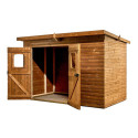Abri Theora 7,33m² en bois thermo traité et toiture en acier HABRITA	