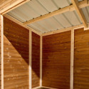 Abri Theora 7,33m² en bois thermo traité et toiture en acier HABRITA	