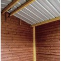 Abri Thermabri 7,81m² en bois thermo traité toiture en acier HABRITA