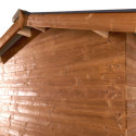 Abri Thermabri 7,81m² en bois thermo traité toiture en acier HABRITA