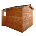 Abri Thermabri 7,81m² en bois thermo traité toiture en acier HABRITA