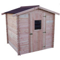 Abri DUBLIN 4,28m² en madriers Douglas 28mm sans plancher - HABRITA