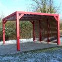 Pergola THERMAUVENT 10,67m² toiture et paroi avec ventelles HABRITA