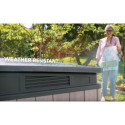 Coffre de jardin en résine brossée Brossium 1150L - Keter 