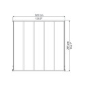 Toit de terrasse en aluminium blanc 3x3,05m Olympia - PALRAM