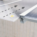 Toit de terrasse en aluminium blanc 3x4,25m Olympia - PALRAM