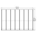Toit de terrasse en aluminium blanc 3x4,25m Olympia - PALRAM