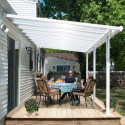 Toit de terrasse en aluminium blanc 3x5,46m Olympia - PALRAM
