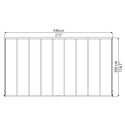 Toit de terrasse en aluminium blanc 3x5,46m Olympia - PALRAM