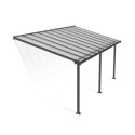 Toit de terrasse en aluminium gris 3x6,10m Olympia - PALRAM