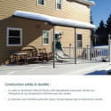 Toit de terrasse en aluminium gris 3x6,10m Olympia - PALRAM