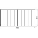 Toit de terrasse en aluminium blanc 3x6,10m Olympia - PALRAM