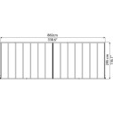 Toit de terrasse en aluminium blanc 3x8,51m Olympia - PALRAM