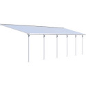 Toit de terrasse en aluminium blanc 3x9,71m Olympia - PALRAM