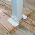 Toit de terrasse en aluminium blanc 3x9,71m Olympia - PALRAM