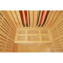Sauna infrarouge chauffages carbone et full spectrum Vertical Black 2100W 2 places - SNÖ