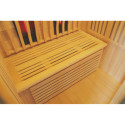 Sauna infrarouge chauffages carbone et full spectrum Vertical Black 2100W 2 places - SNÖ