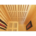 Sauna infrarouge chauffages carbone et full spectrum Vertical Black 2100W 2 places - SNÖ