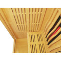 Sauna infrarouge chauffages carbone et full spectrum Vertical Black 2100W 2 places - SNÖ