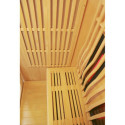 Sauna infrarouge chauffages carbone et full spectrum Vertical Black 2100W 2 places - SNÖ