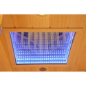 Sauna d'angle infrarouge chauffages carbone et full spectrum Vertical Black 2000W 2-3 places - SNÖ