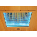 Sauna d'angle infrarouge chauffages carbone et full spectrum Vertical Black 2000W 2-3 places - SNÖ