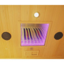 Sauna infrarouge chauffages carbone et full spectrum Vertical Black 2450W 3 places - SNÖ