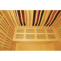Sauna infrarouge chauffages carbone et full spectrum Vertical Black 2450W 3 places - SNÖ