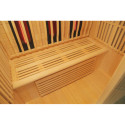 Sauna infrarouge chauffages carbone et full spectrum Vertical Black 2450W 3 places - SNÖ