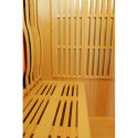 Sauna infrarouge chauffages carbone et full spectrum Vertical Black 2450W 3 places - SNÖ