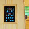 Sauna infrarouge chauffages carbone et full spectrum Vertical Black 2450W 3 places - SNÖ