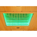 Sauna infrarouge chauffages carbone et full spectrum Vertical Black 2450W 3 places - SNÖ