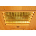 Sauna infrarouge chauffages carbone et full spectrum Vertical Black 2450W 3 places - SNÖ